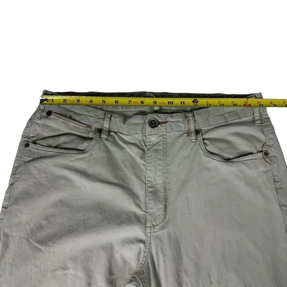 Tommy Bahama Pants Men's 36 x 36 Cream Straight Leg Khaki Casual Cotton Blend